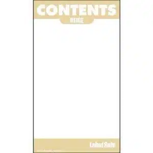 Contents Label 2″ x 3.5″ – Adhesive