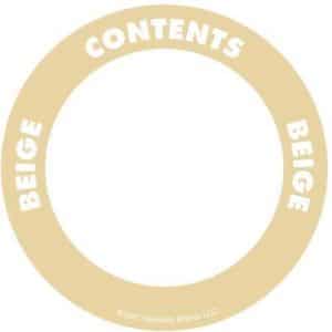 Adhesive Contents Label Circle - OilSafe Lubrication Management