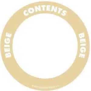 Contents Label 2″ Circle – Adhesive