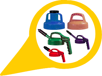 Multi-Purpose, Color-Coded Lids