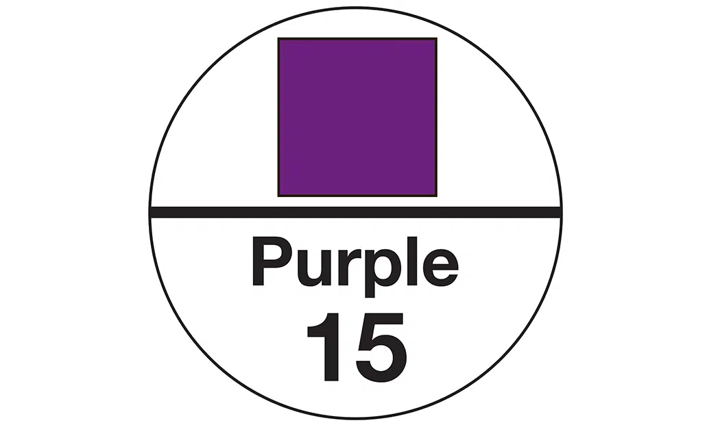 Purple Identification Label - OilSafe Lubrication Management