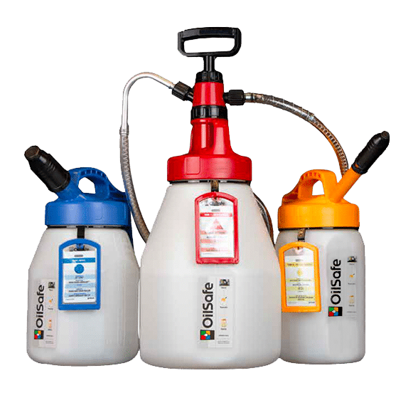 OilSafe Transfer Equipment - Pumps, Lids, Hoses, Labels, and Drums